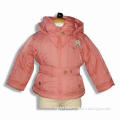 Babies Padded Jacket with Adjustable Waist Band, Detachable Hood and 100% Nylon Shell Fabric